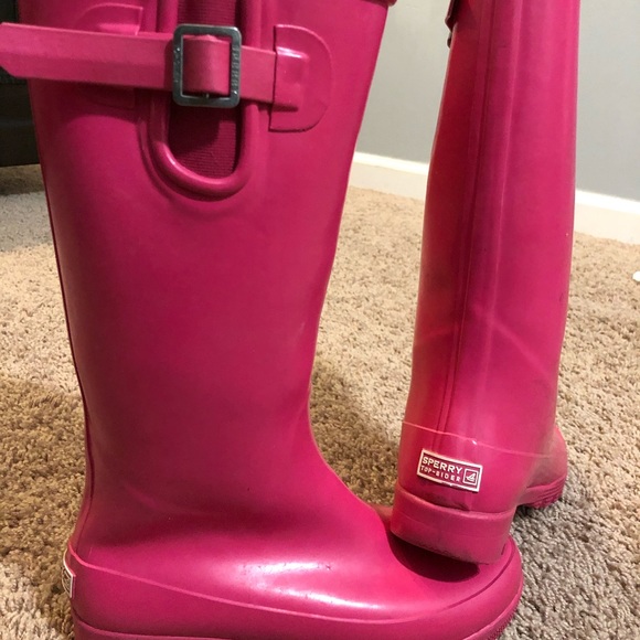 Sperry Shoes - Sperry Top-sider Rain Boots - Size 7 - Pink